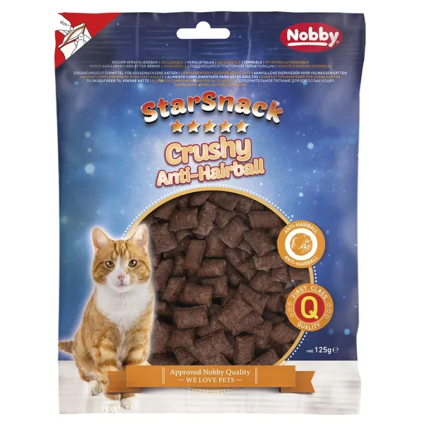 Nobby Katzen StarSnack Crushy Anti-Hairball, 125 g