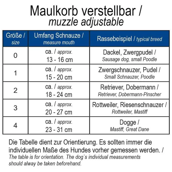 Nobby® Maulkorb L Schwarz & Rot Größe 4 verstellbar 23-31 cm - Nylon