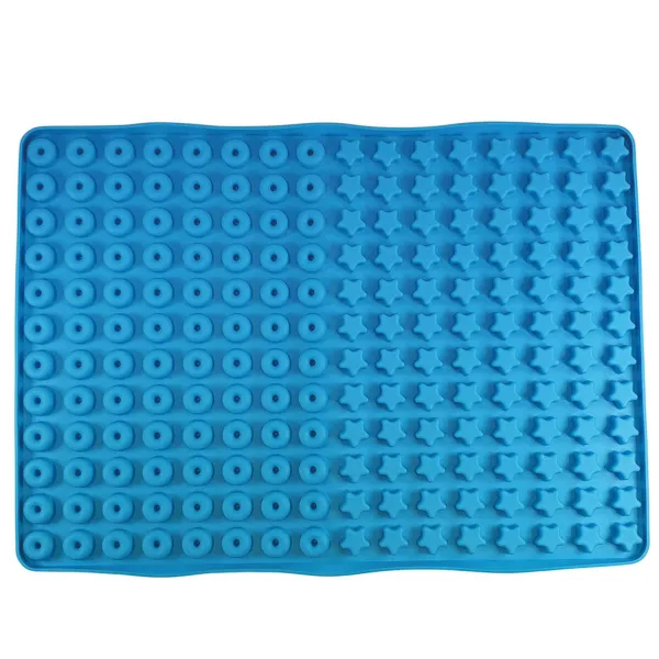 Nobby® Hunde Backmatte DONUT & STAR Hellblau 39 x 28 cm - Silikon
