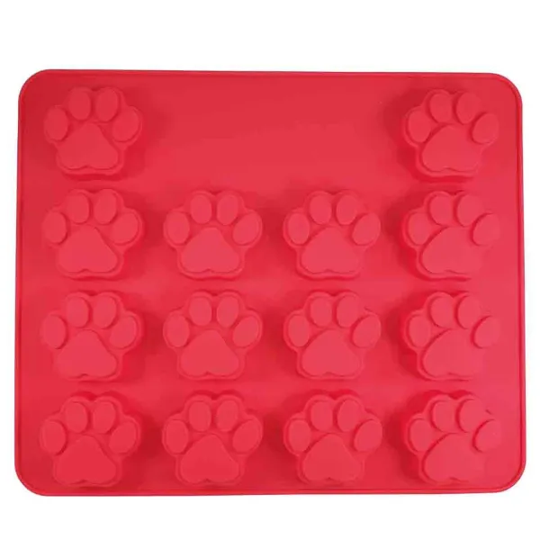 Nobby® Hunde Backmatte PFOTE Rot 30 x 25 cm - Silikon Nobby® Hunde Backmatte PFOTE Rot 30 x 25 cm - Silikon
