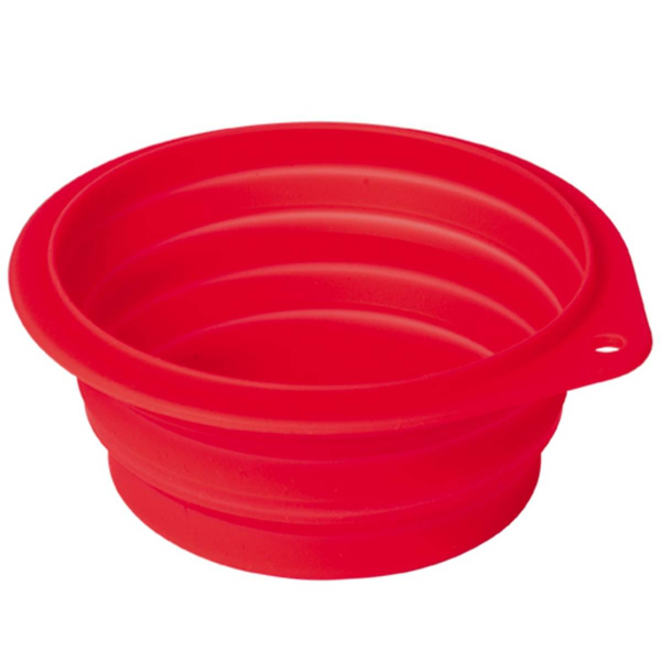 Nobby® Hunde Napf faltbar Rot Ø 13 cm 500 ml - Silikon