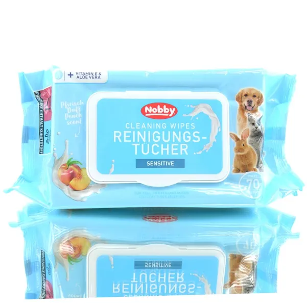 Nobby® Universal Reinigungstücher für Tiere 20 x 15 cm - 70 Stück Nobby® Universal Reinigungstücher für Tiere 20 x 15 cm - 70 Stück