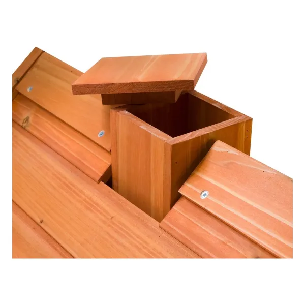 Nobby® Vogelhaus Elsa rotbraun 60x60x139