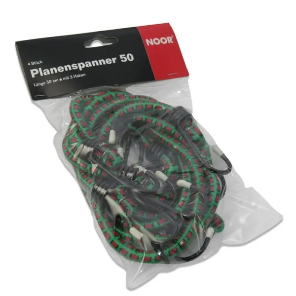 NOOR® Planenspanner Expander 80 cm mit 3 Haken 4 Stück