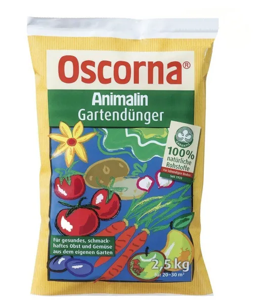 Oscorna® Animalin Gartendünger für 20 bis 30 m² - 2,5 kg
