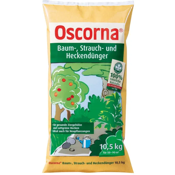 Oscorna® Baum-, Strauch- und Heckendünger für 50 bis 90 m² - 10,5 kg