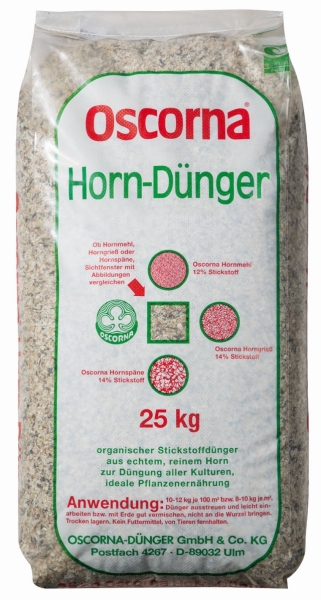 Oscorna® Horn-Dünger für 200 bis 250 m² - 25 kg