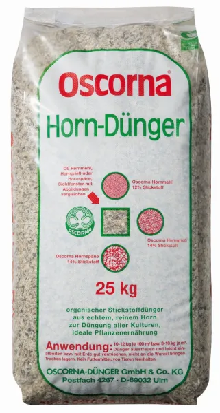Oscorna® Horn-Dünger für 200 bis 250 m² - 25 kg