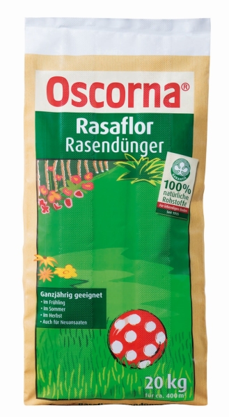 Oscorna® Rasaflor Rasendünger für ca. 400 m² - 20 kg