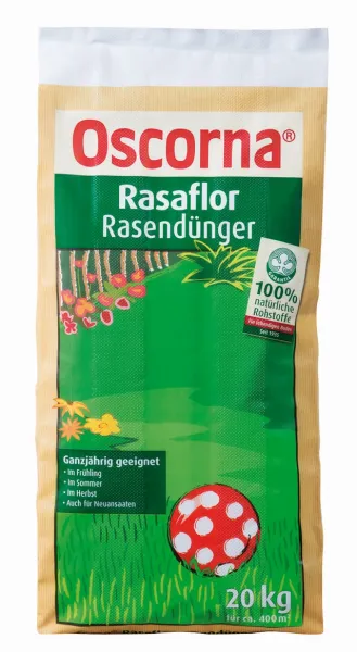Oscorna® Rasaflor Rasendünger für ca. 400 m² - 20 kg