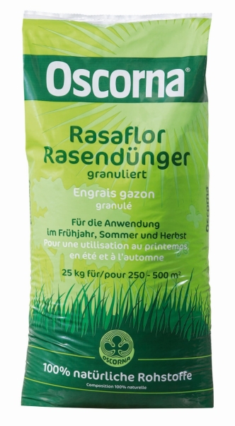 Oscorna® Rasaflor Rasendünger granuliert für 250 bis 500 m² - 25 kg