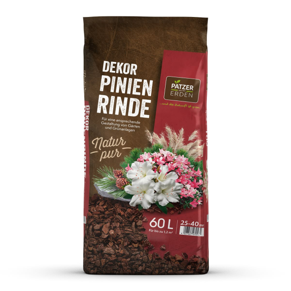 PATZER Dekor-Pinienrinde 25-40 mm / grob - 60 Liter