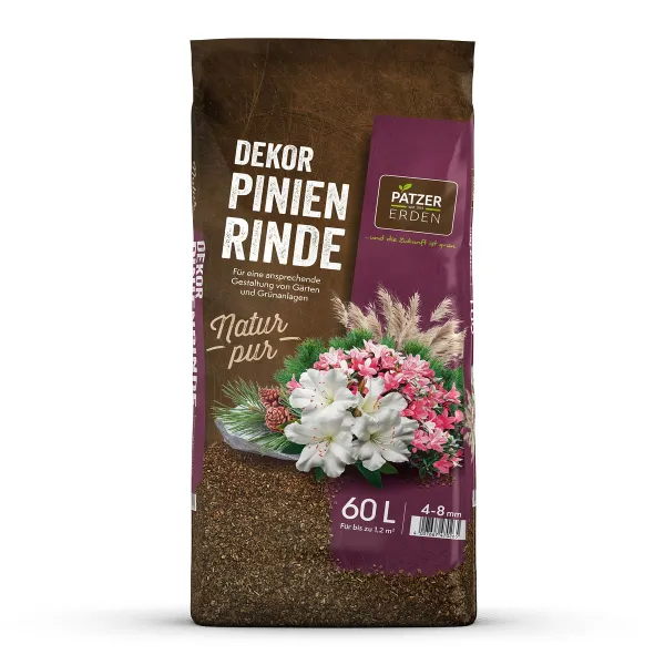 PATZER NATUR PUR Dekor-Pinienrinde 4-8 mm / extra fein - 60 Liter