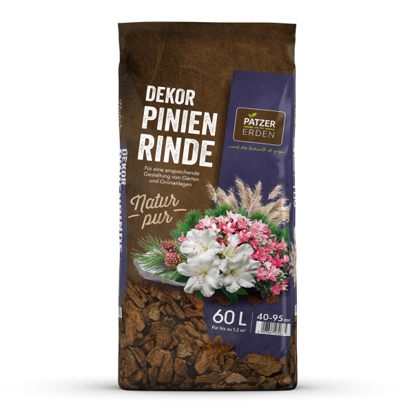 PATZER Dekor-Pinienrinde 40-95 mm / extra grob - 60 Liter