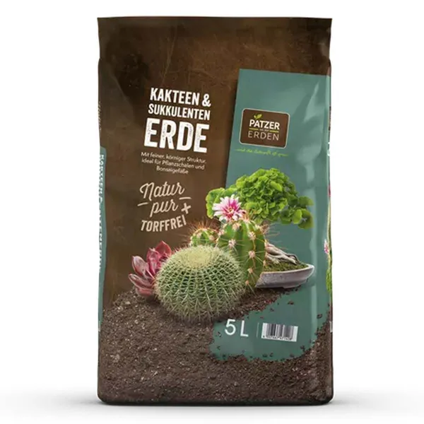 PATZER NATUR PUR Kakteen- & Bonsaierde torffrei - 5 Liter
