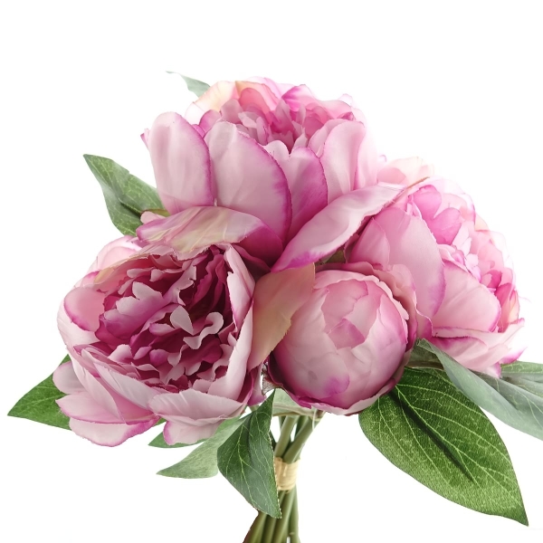 DPI Pfingstrosenstrauß / Päonienbouquet Lavendel Ø 25 cm  - Kunstblumen