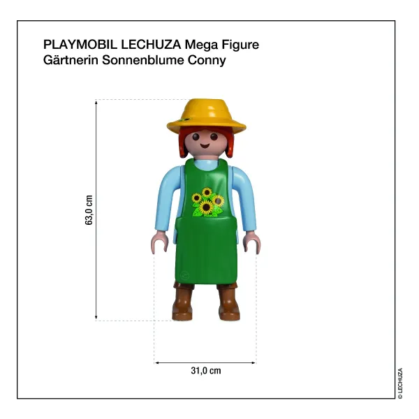 PLAYMOBIL® LECHUZA® Mega Figure Gärtnerin Sonnenblume Conny