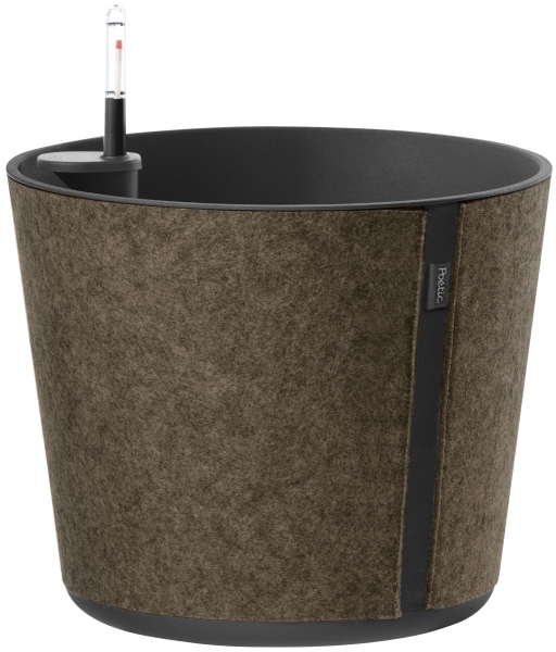 Poétic CASA SLEEVE Blumenkübel Mud braun-grau rund Ø 26,2 cm - Kunststoff & Vlies