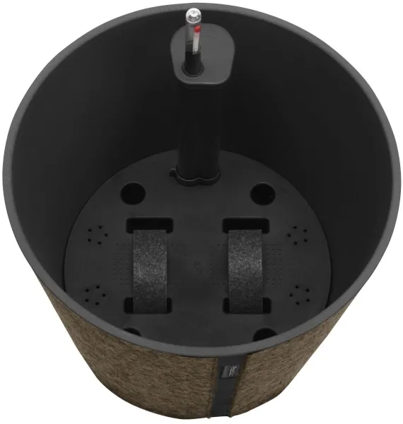 Poétic CASA SLEEVE Blumenkübel Mud braun-grau rund Ø 26,2 cm - Kunststoff & Vlies