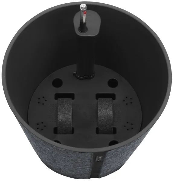 Poétic CASA SLEEVE Blumenkübel Slate anthrazit rund Ø 26,2 cm - Kunststoff & Vlies