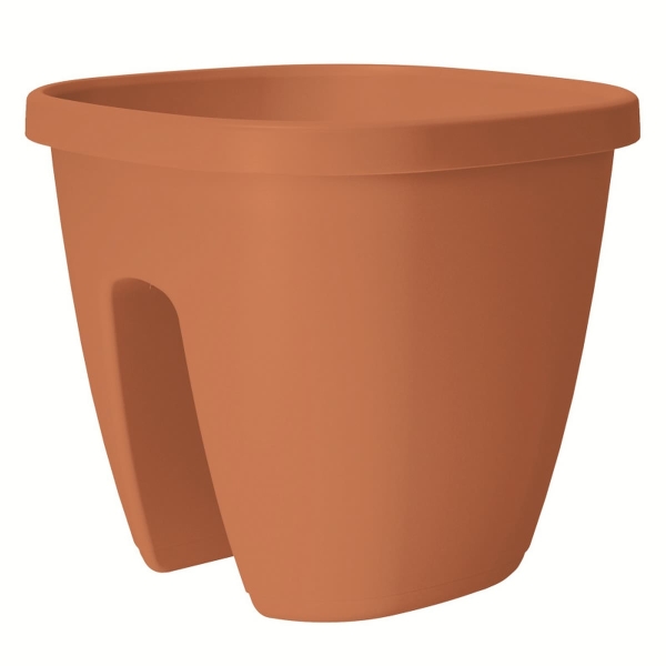 Poétic MY CITY GARDEN Geländertopf Terracottafarben 29,6 cm - Kunststoff