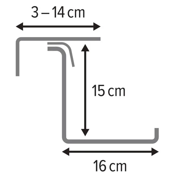 Poétic Zubehör BASIC Blumenkastenhalter Aluminiumfarben - 2er Pack