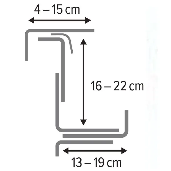 Poétic Zubehör VARIO Blumenkastenhalter Anthrazit - 2er Pack