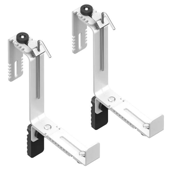 Poétic-Zubehör VARIO COMFORT Blumenkastenhalter Weiß - 2er Pack