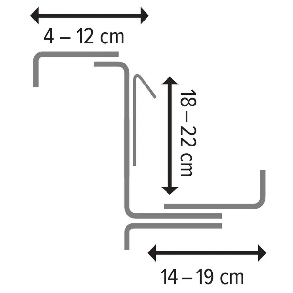 Poétic-Zubehör VARIO COMFORT Blumenkastenhalter Weiß - 2er Pack