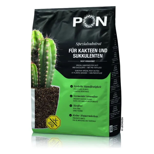 PON-Pflanzsubstrat CACTUSPON 3 Liter für Kakteen und Sukkulenten