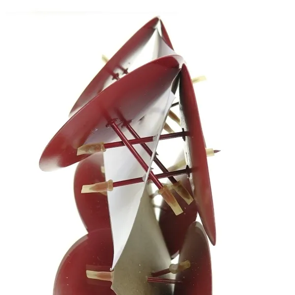POSIWIO Adventskranz - Kerzenhalter Rot Ø 9 cm im 4er Pack - Metall