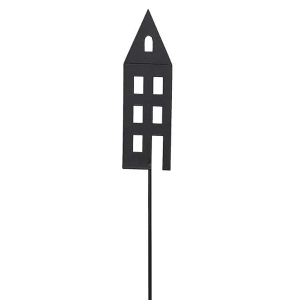 POSIWIO Deko - Stecker Haus Schwarz hoch 24,5 cm - Metall POSIWIO Deko - Stecker Haus Schwarz hoch 24,5 cm - Metall