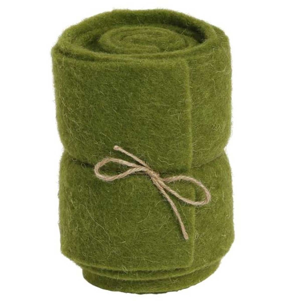 POSIWIO Deko - Streifen Dunkelgrün 15 cm x 2 Meter - Polyester