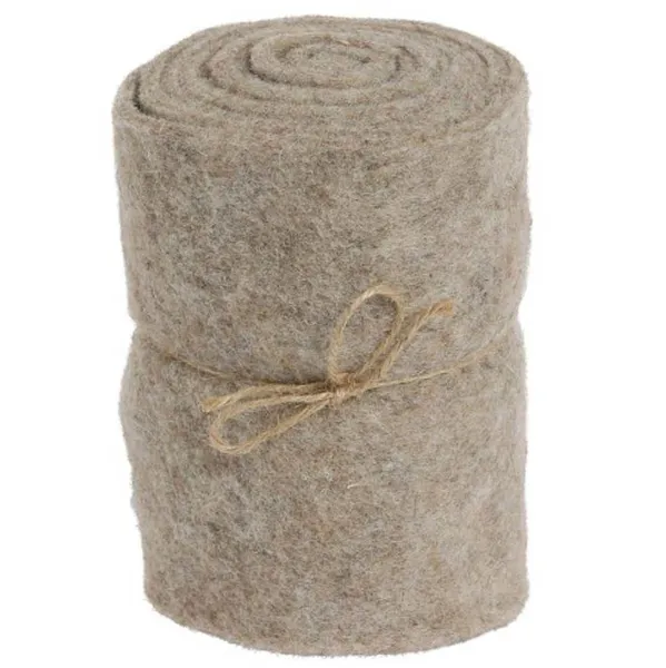 POSIWIO Deko - Streifen Hellbraun 15 cm x 2 Meter - Polyester