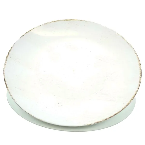 POSIWIO Deko - Teller Creme mit Braun rund Ø 40 cm - Kunststoff POSIWIO Deko - Teller Creme mit Braun rund Ø 40 cm - Kunststoff