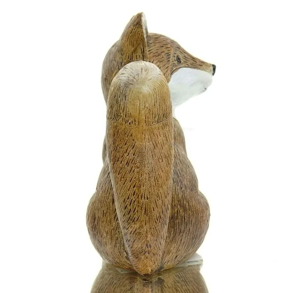 POSIWIO Dekofigur Fuchs Braun & Weiß nach rechts schauend 11 cm - Kunststoff
