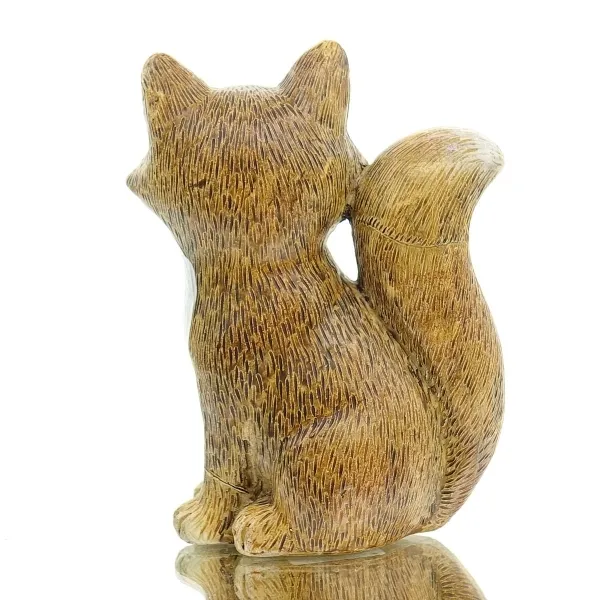 POSIWIO Dekofigur Fuchs Braun & Weiß nach rechts schauend 11 cm - Kunststoff