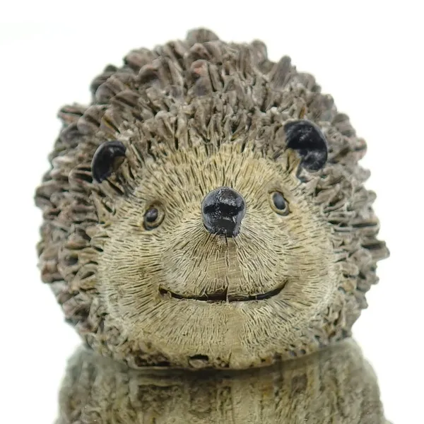 POSIWIO Dekofigur Schmunzelnder Igel Braun 6 cm - Polyresin