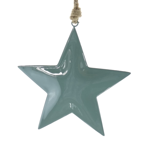 POSIWIO Weihnachtssternanhänger Dunkelgrün Ø ca. 20 cm - Metall