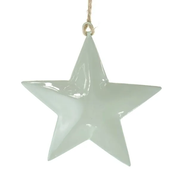 POSIWIO Weihnachtssternanhänger Hellgrün Ø ca. 12,5 cm - Metall POSIWIO Weihnachtssternanhänger Hellgrün Ø ca. 12,5 cm - Metall
