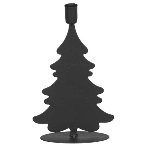 POSIWIOKerzenhalter Baum schwarz 9,5 x 3 x 16 cm