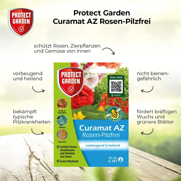PROTECT GARDEN Curamat AZ Rosen-Pilzfrei - 2 x 4 ml