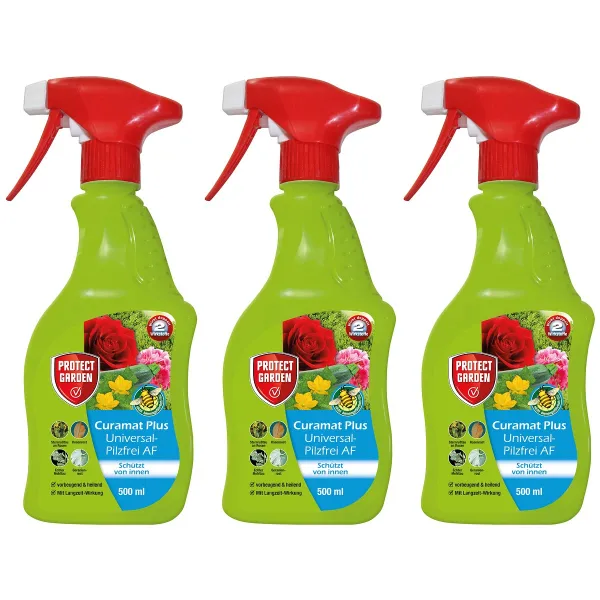 PROTECT GARDEN Curamat Plus Universal-Pilzfrei AF anwendungsfertig - 500 ml x 3 PROTECT GARDEN Curamat Plus Universal-Pilzfrei AF anwendungsfertig - 500 ml x 3