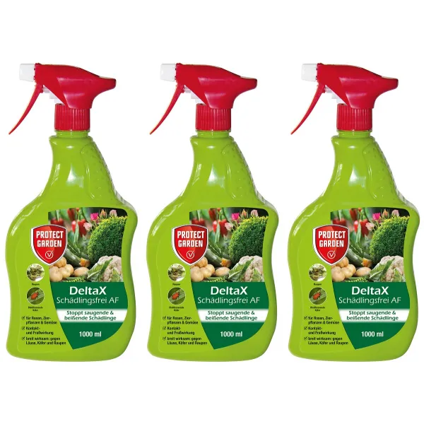 PROTECT GARDEN DeltaX Schädlingsfrei AF anwendungsfertig - 1 Liter x 3