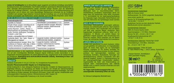 PROTECT GARDEN Lizetan® AZ Schädlingsfrei Konzentrat für bis zu 10 Liter - 30 ml