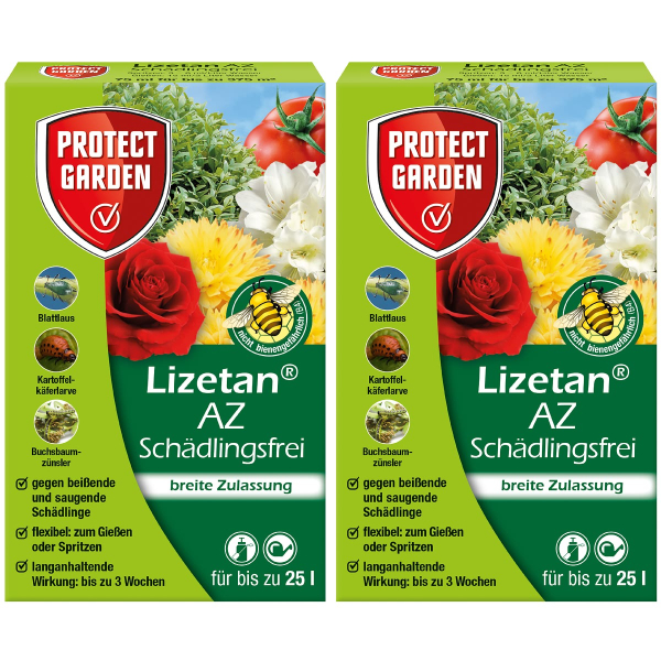 PROTECT GARDEN Lizetan® AZ Schädlingsfrei Konzentrat für bis zu 25 Liter - 75 ml x 2