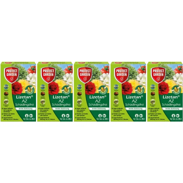 PROTECT GARDEN Lizetan® AZ Schädlingsfrei Konzentrat für bis zu 25 Liter - 75 ml x 5 PROTECT GARDEN Lizetan® AZ Schädlingsfrei Konzentrat für bis zu 25 Liter - 75 ml x 5