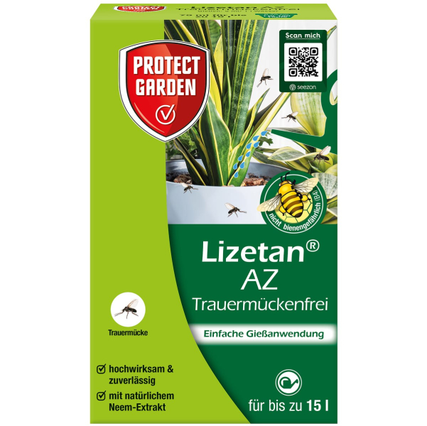 PROTECT GARDEN Lizetan® AZ Trauermückenfrei 75 ml für 15 Liter Gießwasser