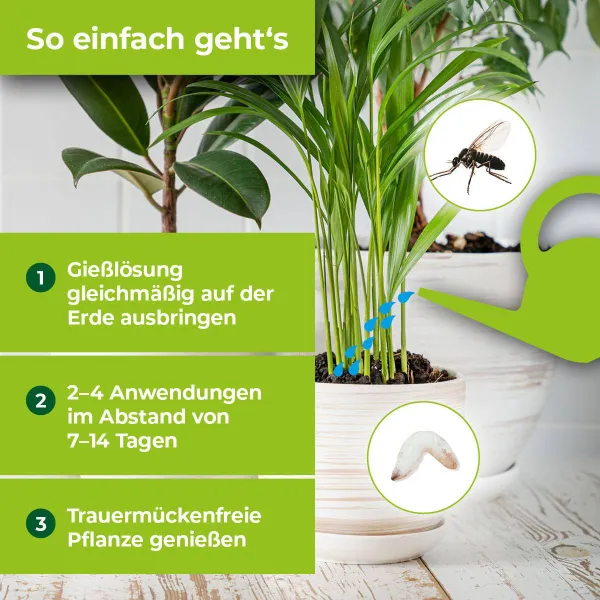 PROTECT GARDEN Lizetan® AZ Trauermückenfrei 75 ml für 15 Liter Gießwasser