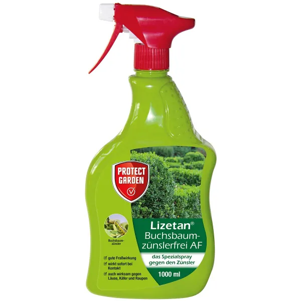 PROTECT GARDEN Lizetan® Buchsbaumzünslerfrei AF anwendungsfertig - 1 Liter PROTECT GARDEN Lizetan® Buchsbaumzünslerfrei AF anwendungsfertig - 1 Liter